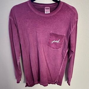 Oversized PINK long sleeve shirt